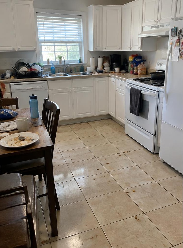 A spotless kitchen — Before